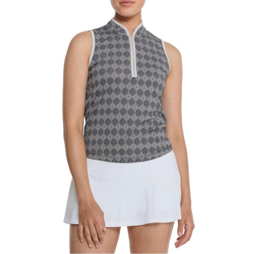 NWT Sigrid Olsen Tank Top - Zip Neck - Picture 1 of 7